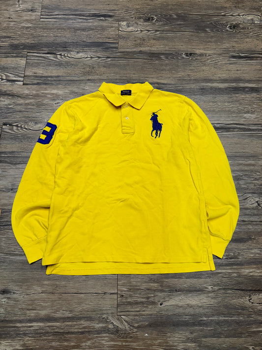 POLO RALPH LAUREN
BIG PONY YELLOW LS POLO (M)