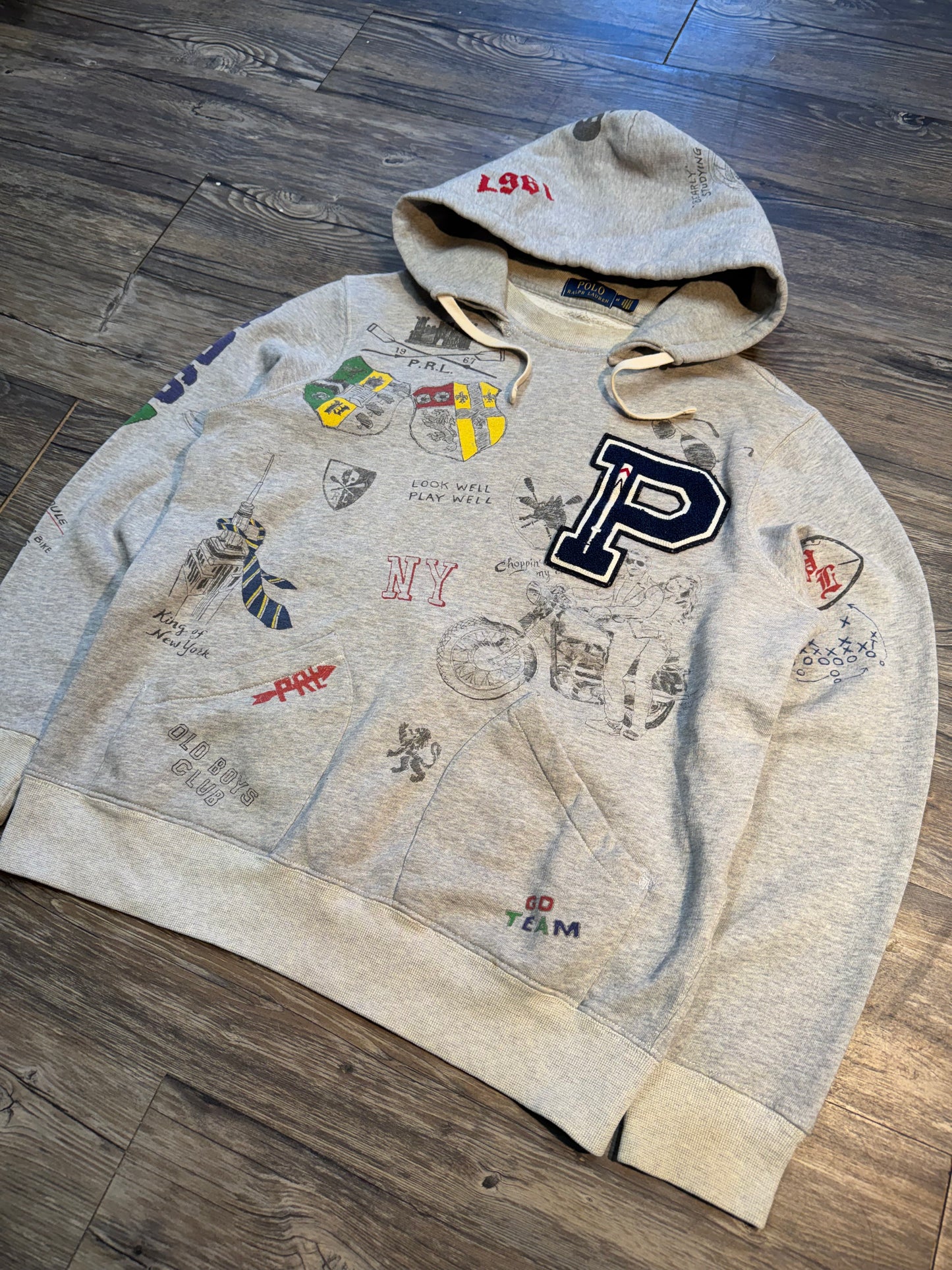 POLO RALPH LAUREN SENIOR CORDS HOODIE (M)