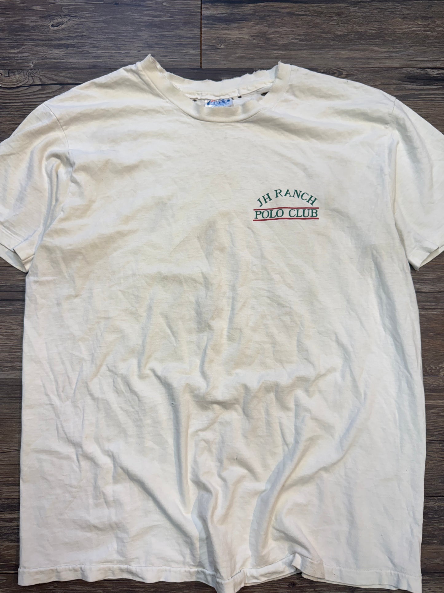 VINTAGE POLO RANCH DISTRESSED TEE (L)