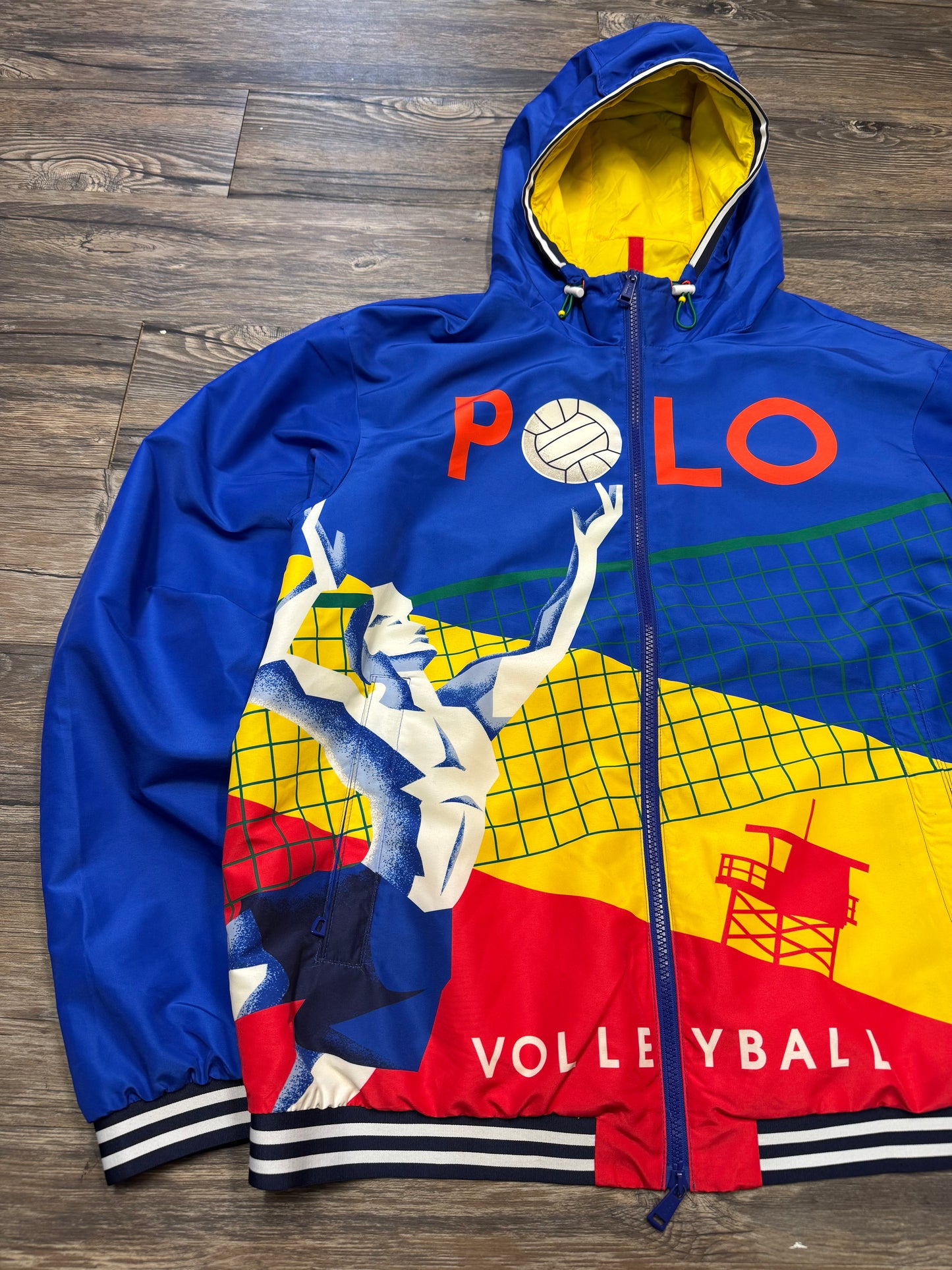 POLO RALPH LAUREN VOLLEY HOODED JACKET (L)