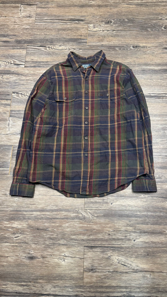 POLO RALPH LAUREN CHECKED BUTTON-UP (L)