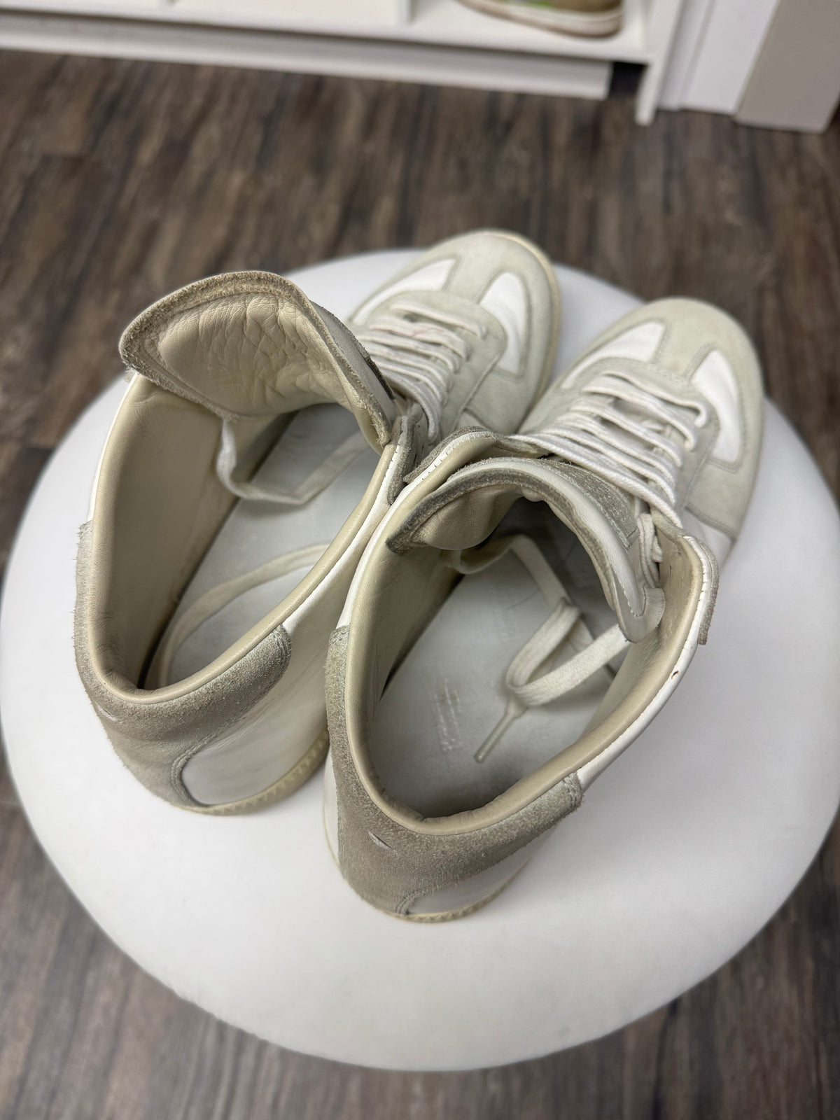 MAISON MARGIELA HI-TOP CLASSIC WHITE GATS (42)
