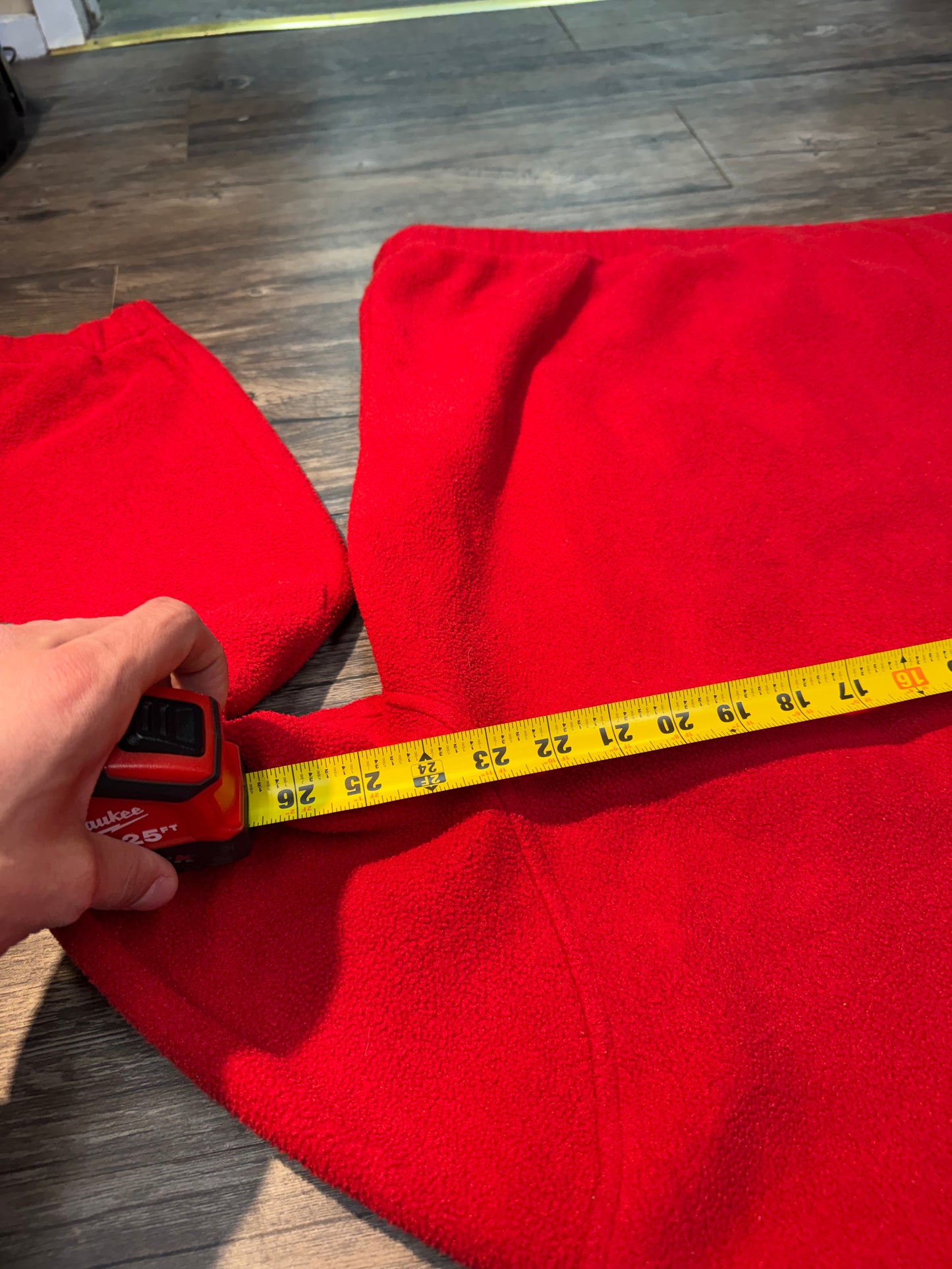 VINTAGE POLO RALPH LAUREN RED FLEECE (L)