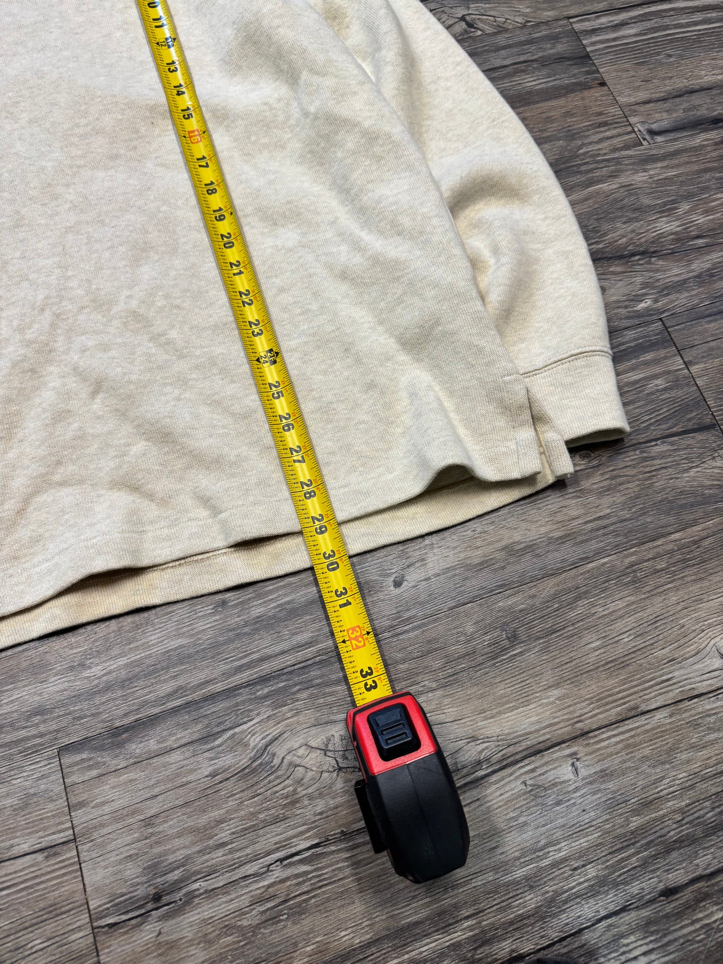 POLO RALPH LAUREN BEIGE QUARTER ZIP SWEATER (L)