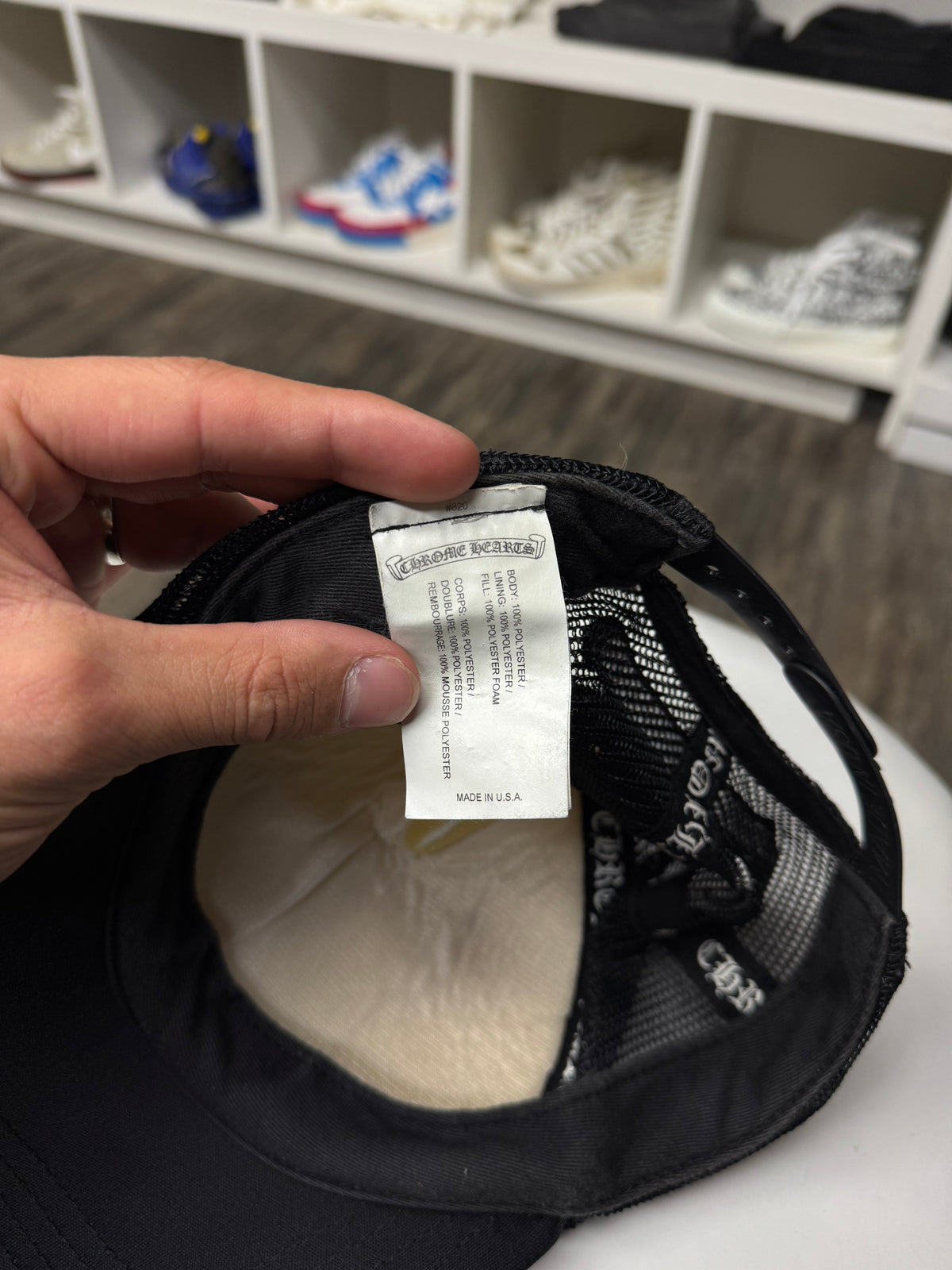 CHROME HEARTS RAINBOW MULTI CROSS TRUCKER HAT (OS)