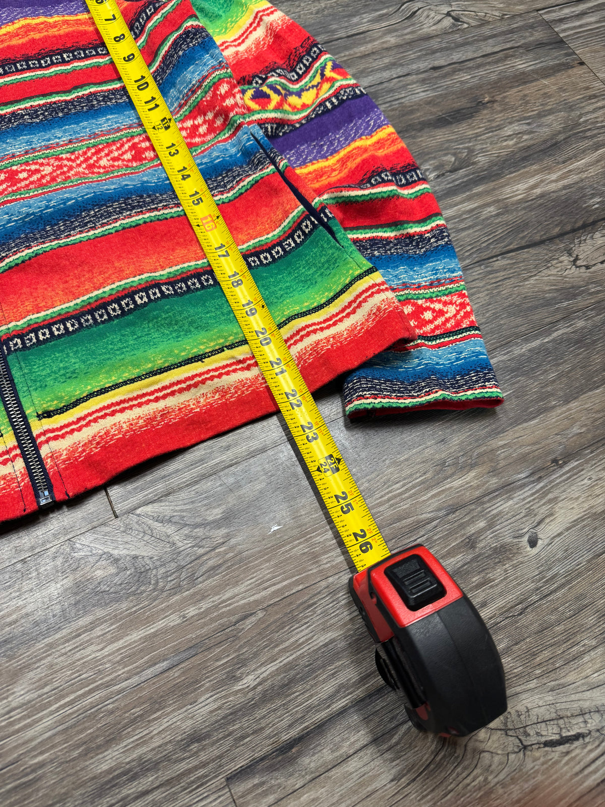POLO RALPH LAUREN JEANS AZTEC ZIP-UP HOODIE (M)