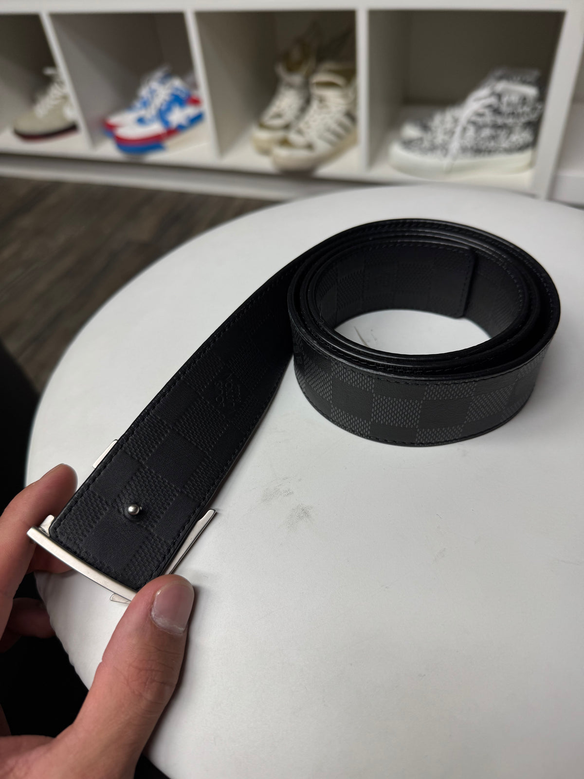 LOUIS VUITTON DAMIER REVERSABLE BELT (OS)