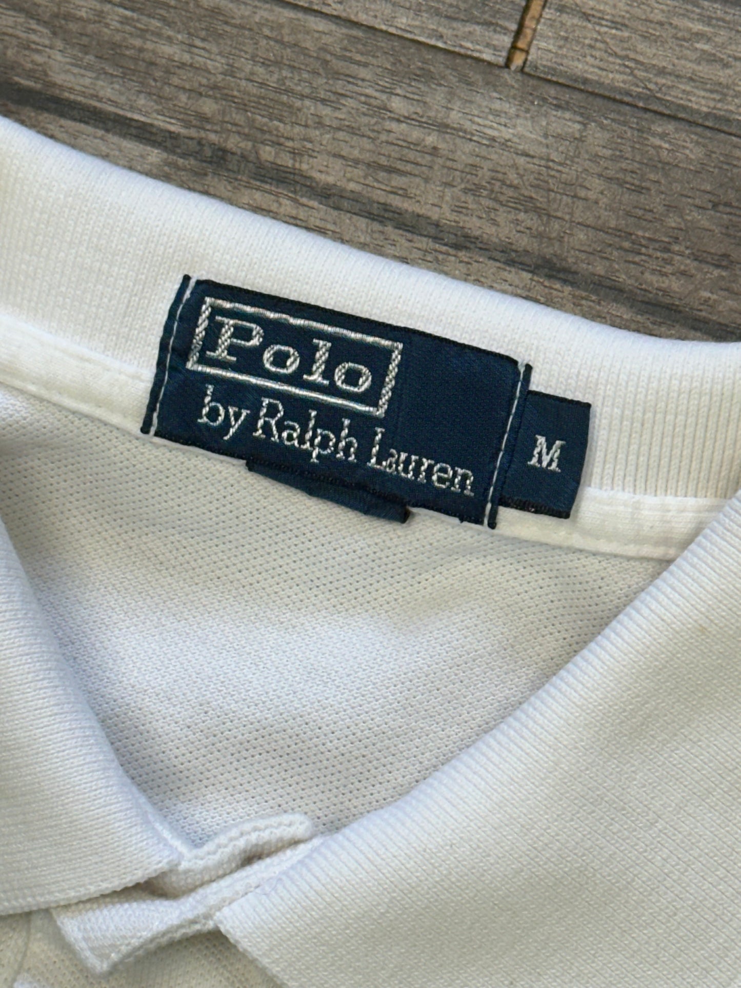 RALPH LAUREN STRIPPED POLO SHIRT (MEDIUM)