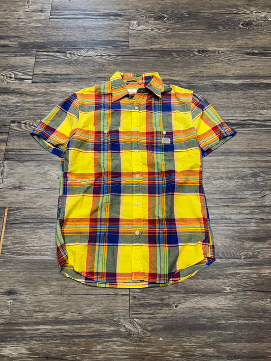 POLO RALPH LAUREN DENIM & SUPPLY CHECKERED SS BUTTON-UP (S)