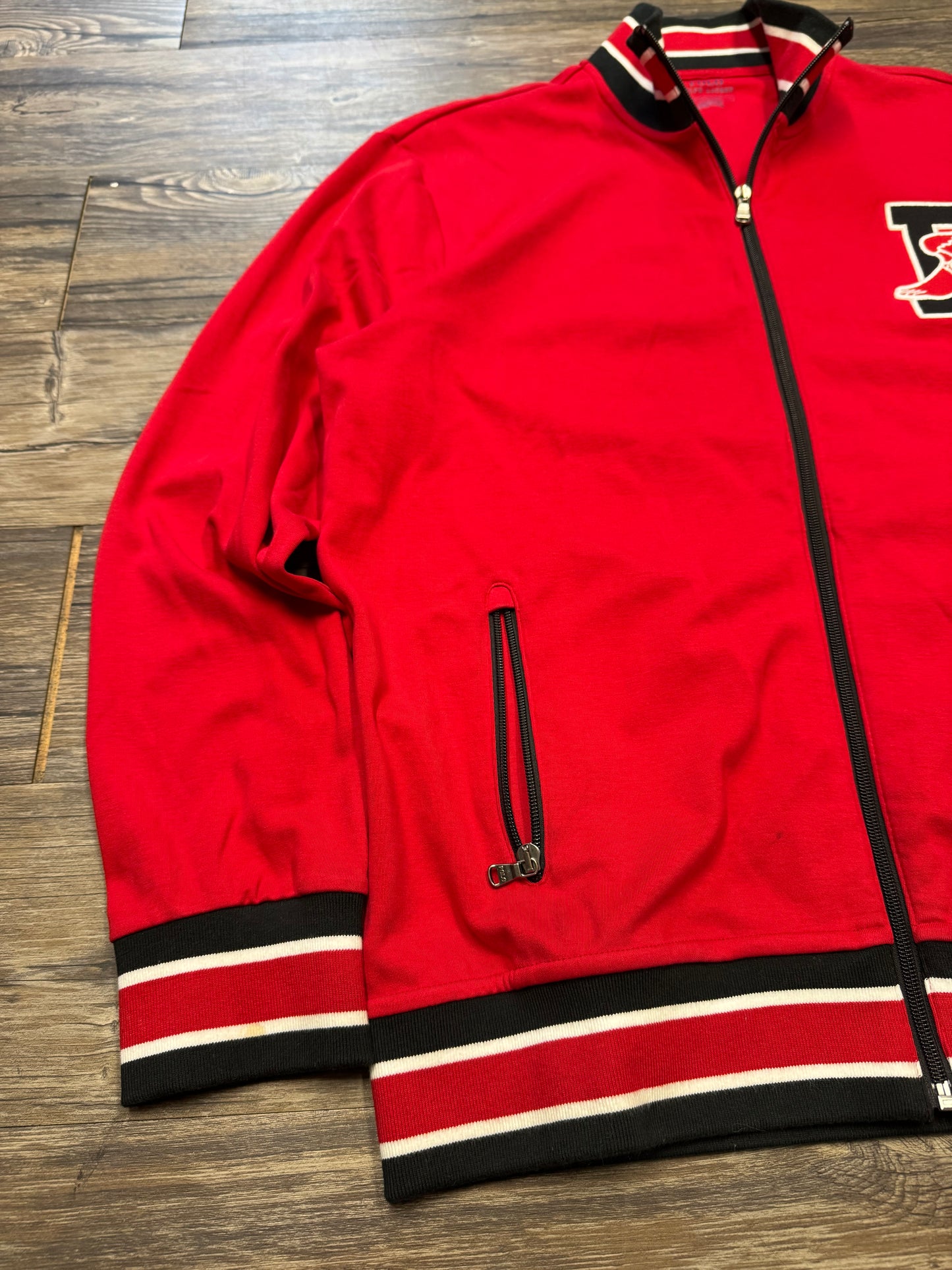 POLO RALPH LAUREN P-WING STADIUM FULL ZIP TRACK JACKET (L)