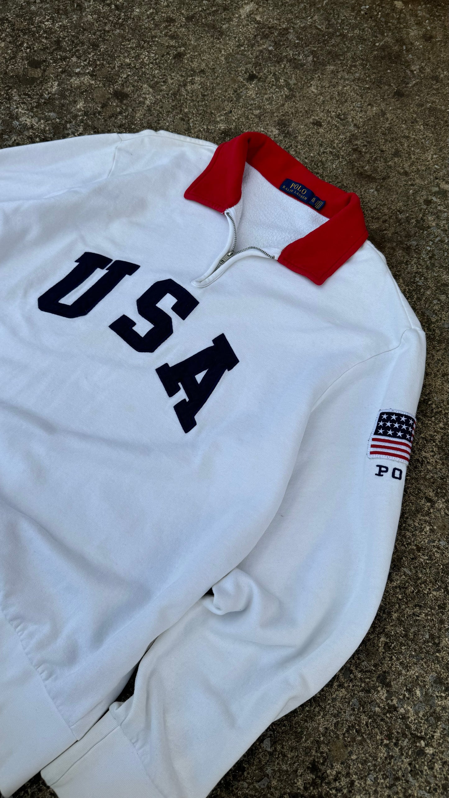 POLO RALPH LAUREN USA QUARTERZIP (L)