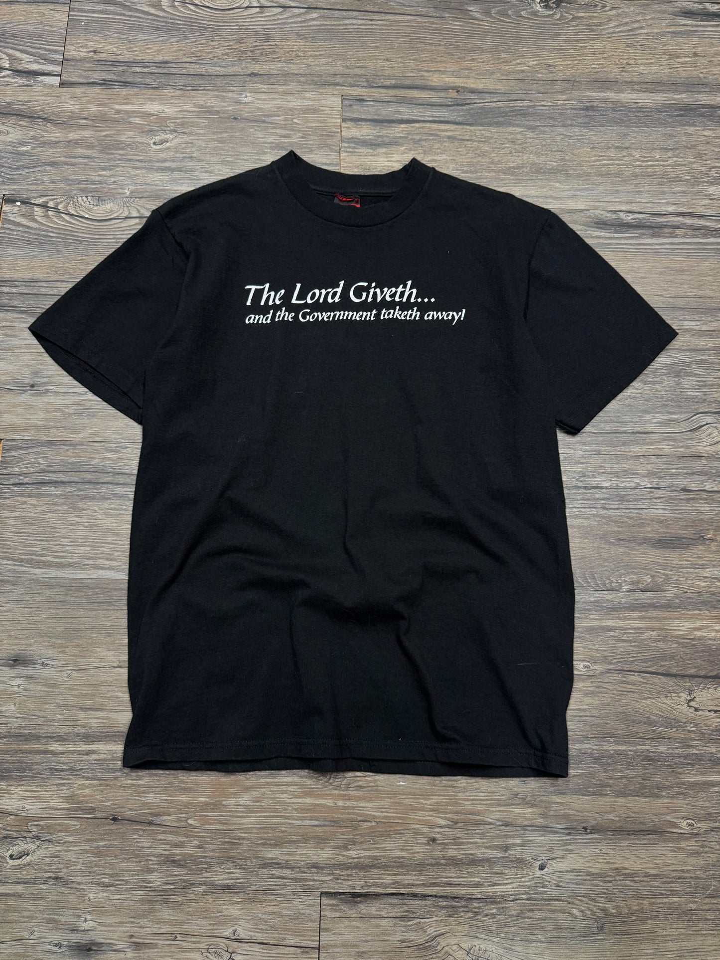 Y2K THE LORD GIVETH T SHIRT (M)