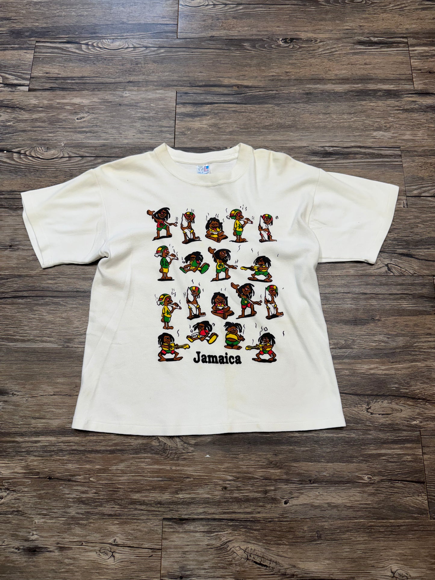 VINTAGE 1990 JAMAICA RASTA T-SHIRT (M)