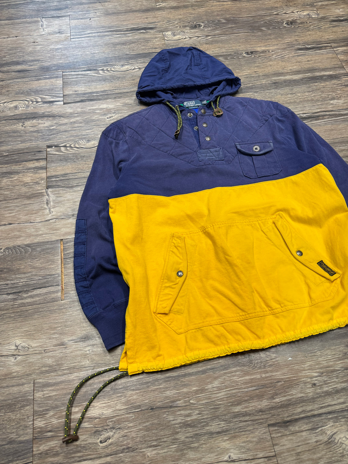 POLO RALPH LAUREN QUARTER-BUTTON UTILITY JACKET (XL)