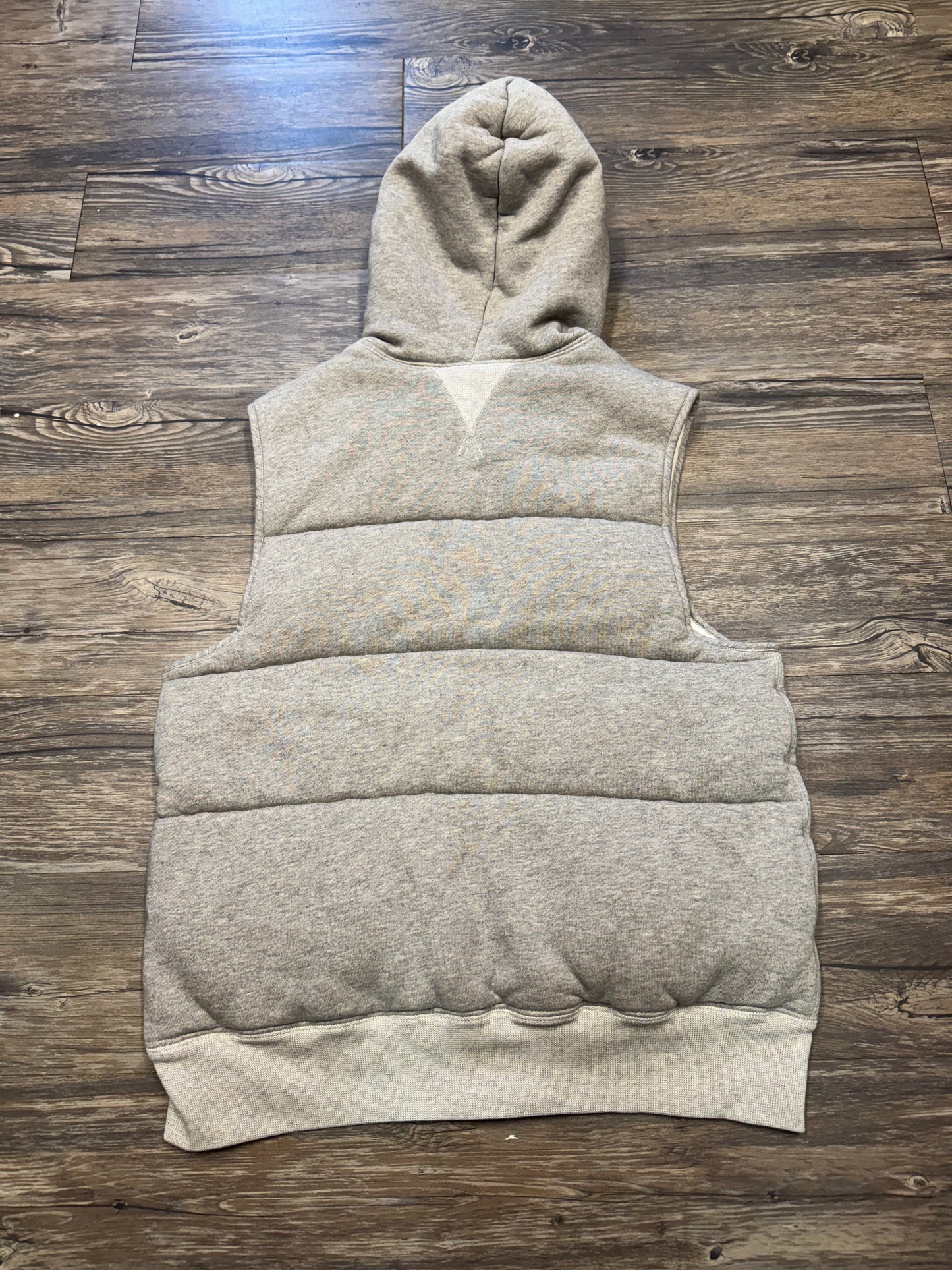 POLO RALPH LAUREN VARSITY BIG P LINED WAFFLE BUBBLE VEST (L)