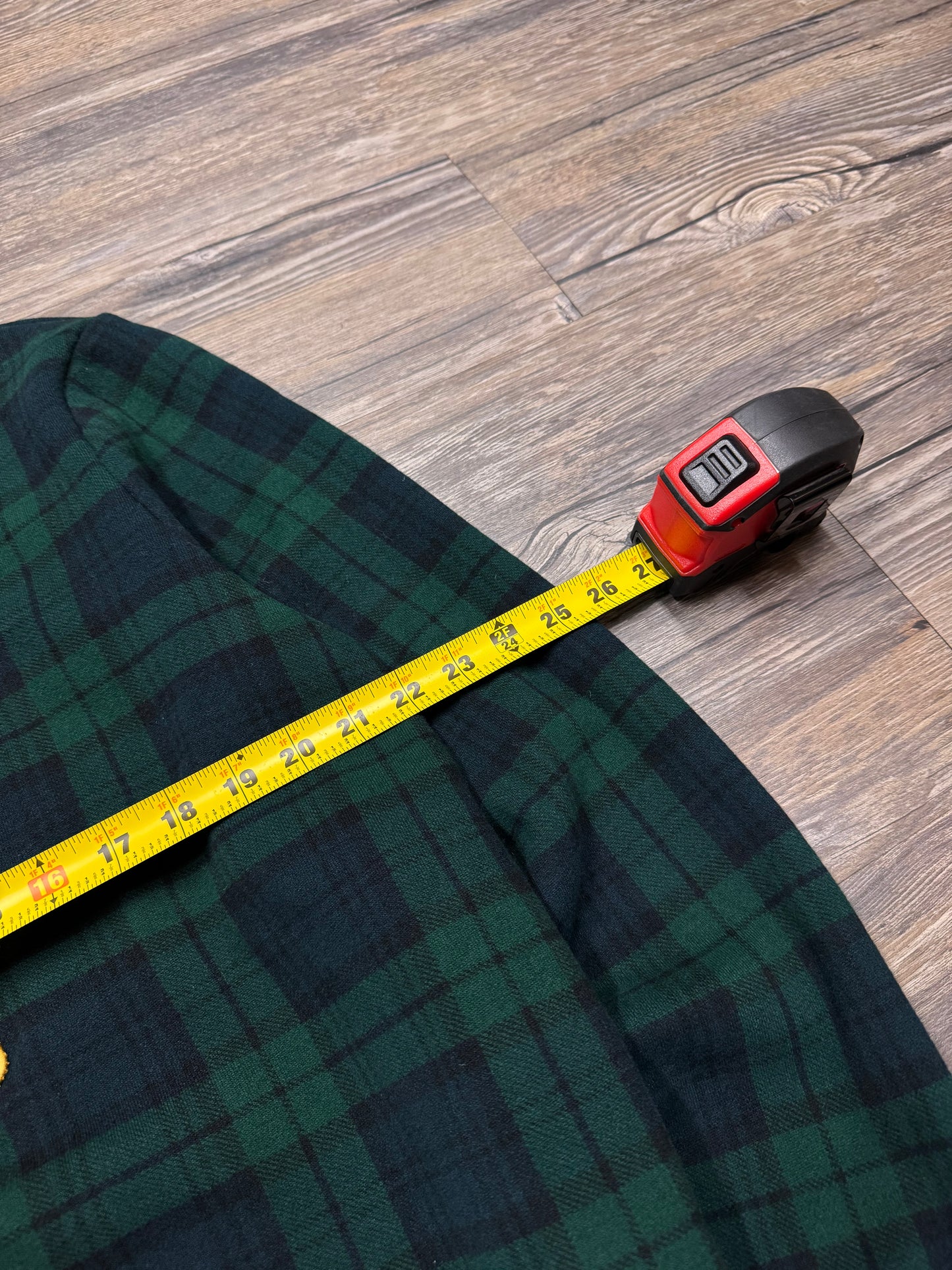 POLO RALPH LAUREN CREST TARTAN PRINT SWEATSHIRT (L)