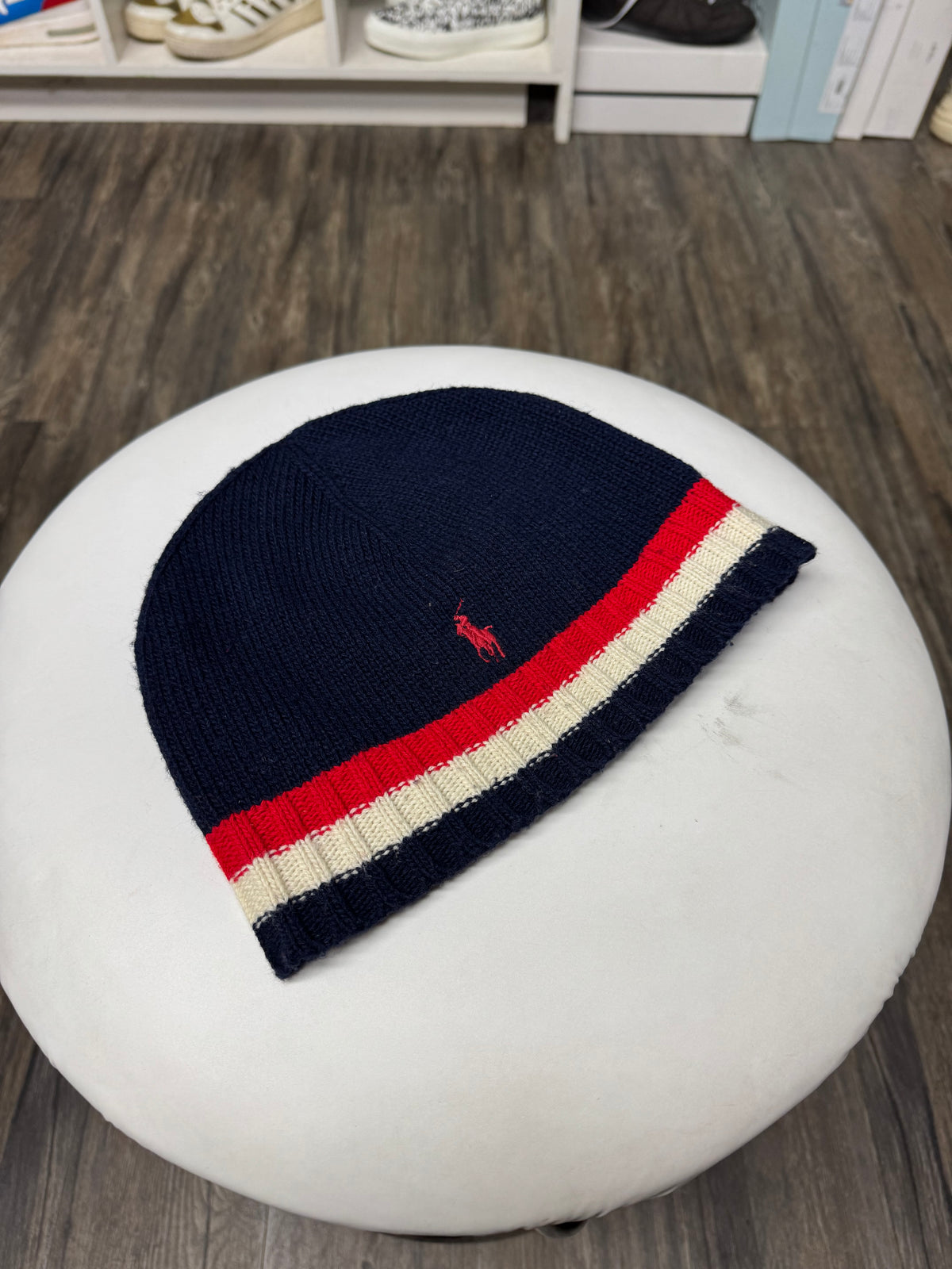 POLO RALPH LAUREN USA FLAG KNIT BEANIE (OS)