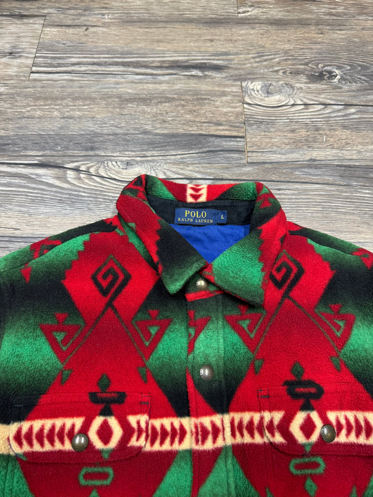 POLO RALPH LAUREN AZTEC SHERPA JACKET (L)