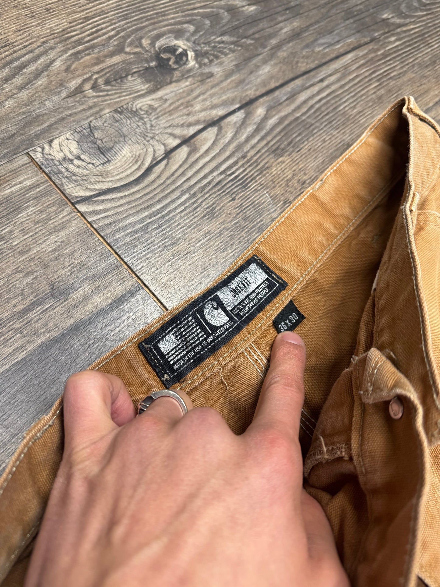 CARHARTT TAN DOUBLE KNEES (36x30)