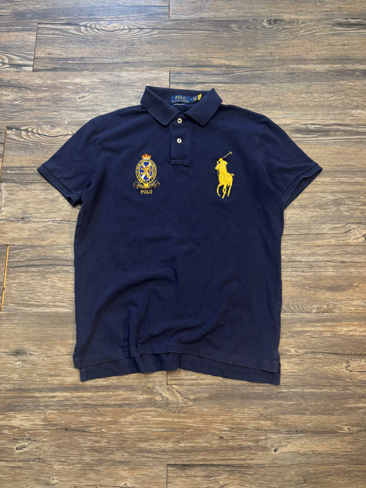 POLO RALPH LAUREN BIG LOGO NAVY POLO (M)