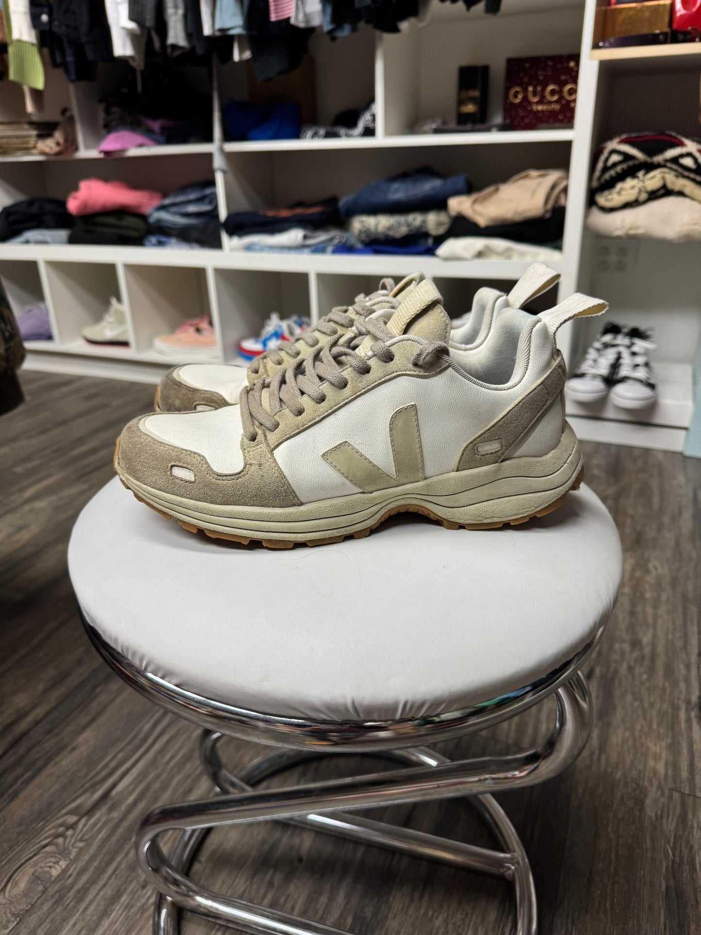 RICK OWENS VEJA RUNNER SNEAKER (10.5)