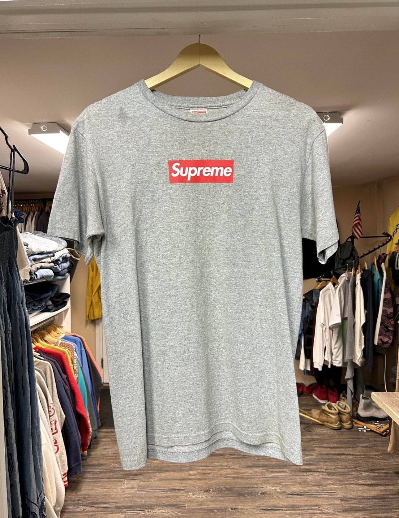 SUPREME 20TH ANNIVERSARY GREY BOGO T-SHIRT (MEDIUM)