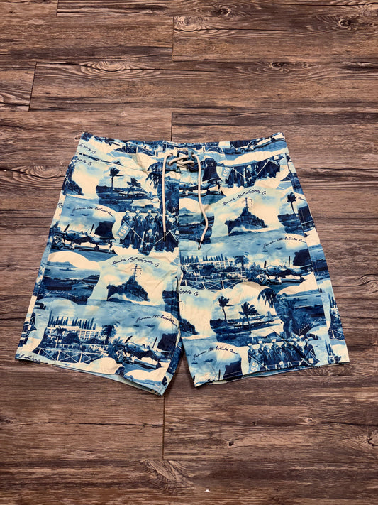 RRL VINTAGE VACATION PRINT SWIM SHORTS (38)