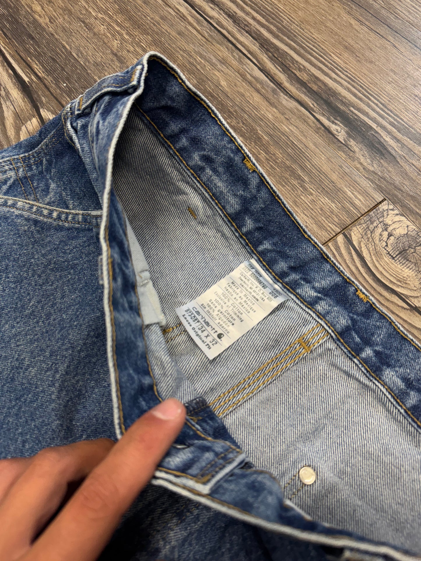 CARHARTT VINTAGE DOUBLE KNEE JEANS (34x32)