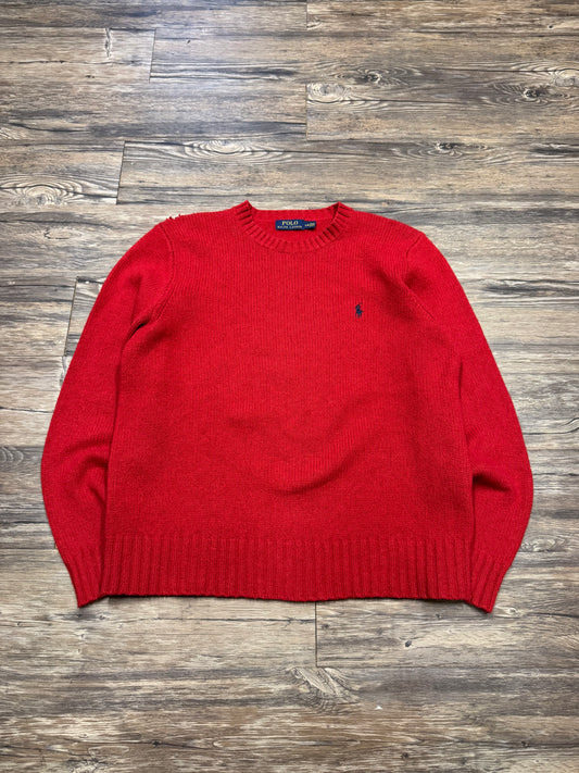 POLO RALPH LAUREN VINTAGE WOOL KNIT SWEATER (L)