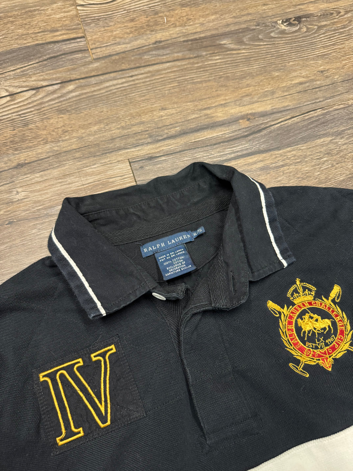 POLO RALPH LAUREN LONG SLEEVE CREST POLO (M)