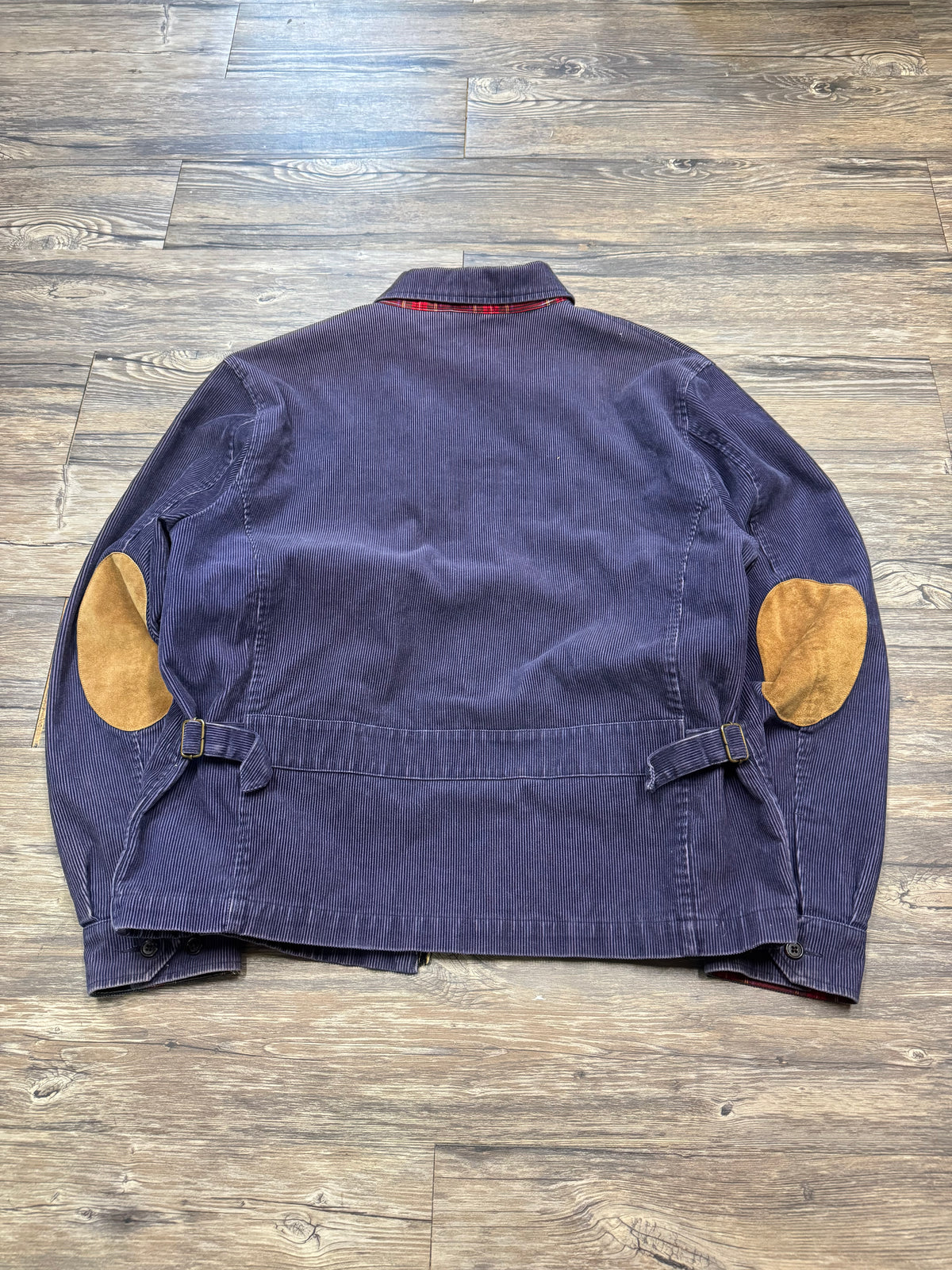 POLO RALPH LAUREN GOLF PADDED TARTAN HARRINGTON JACKET (L)