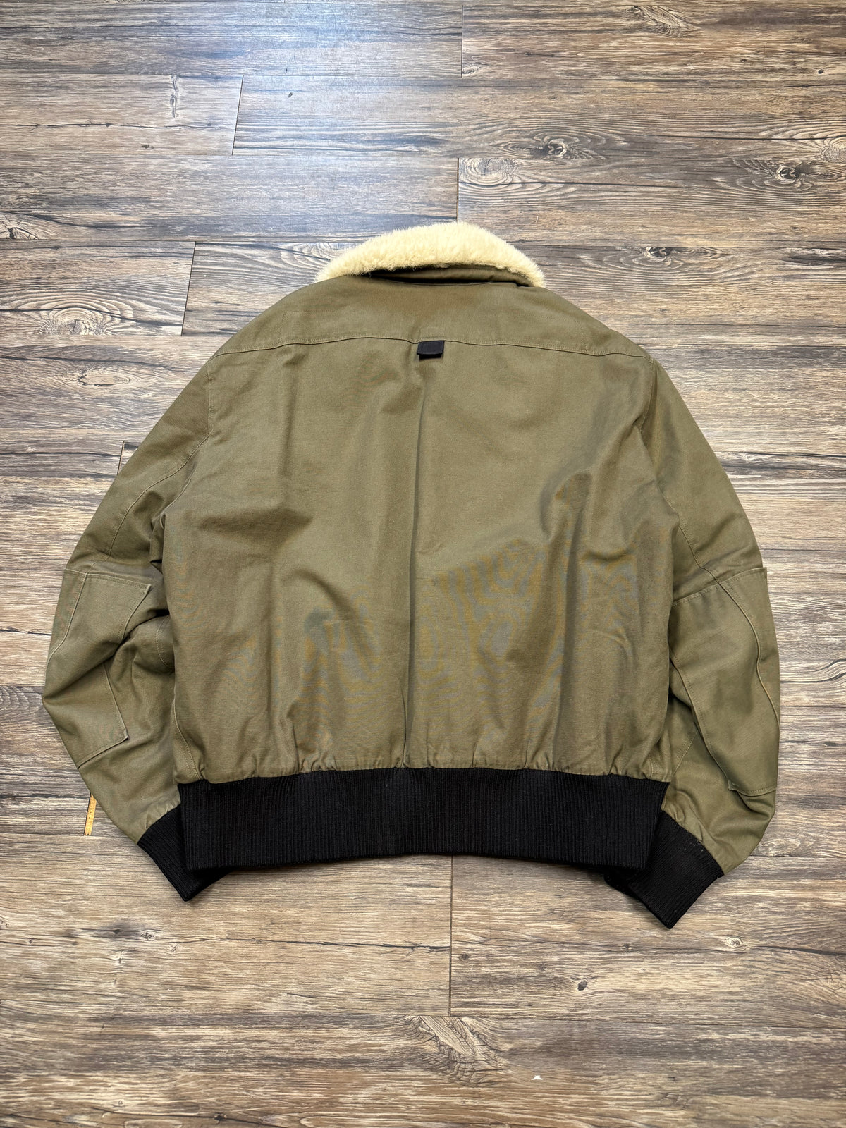 SAINT LAURENT FAUX FUR ‘BAD LIEUTENANT’ BOMBER JACKET (L)