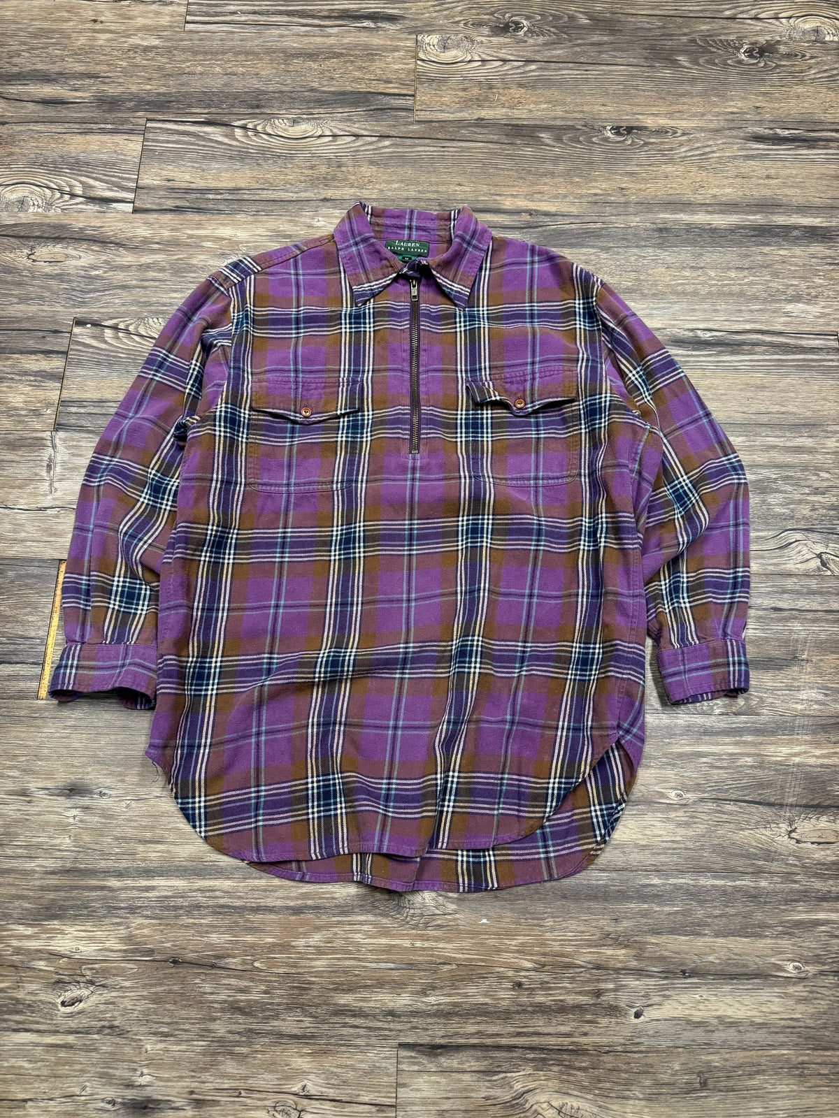 POLO LAUREN RALPH LAUREN BUTTON-UP FLANNEL (M)