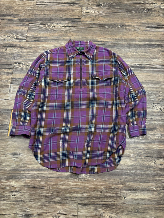 POLO LAUREN RALPH LAUREN BUTTON-UP FLANNEL (M)