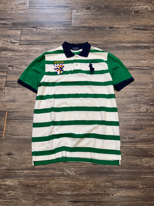 POLO RALPH LAUREN
STRIPED BIG PONY CREST POLO (M)