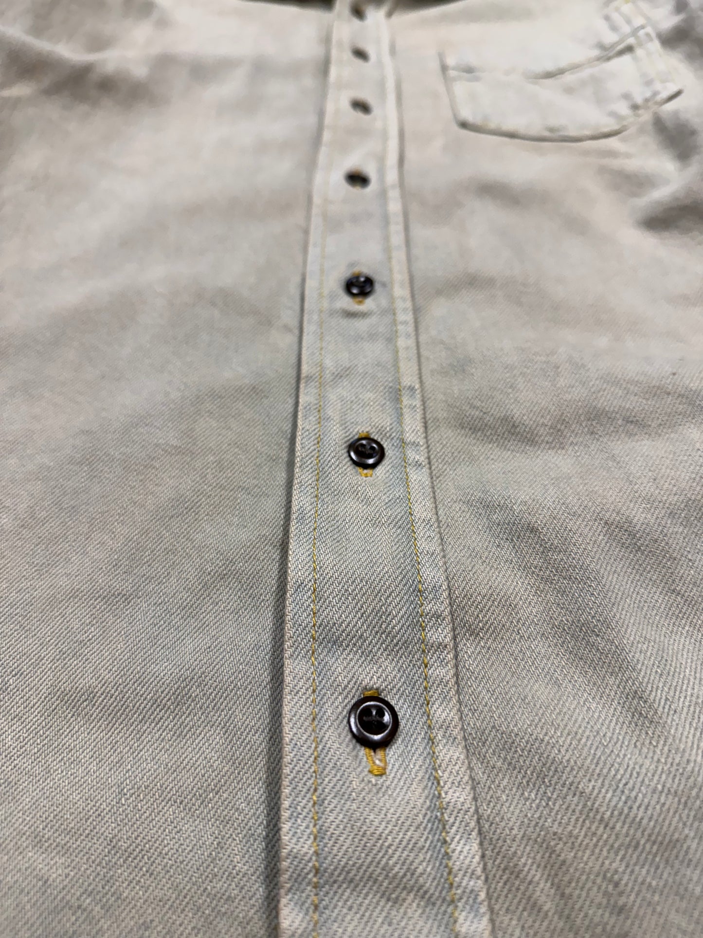 ACNE STUDIOS RELAXED FIT DENIM BUTTON-UP (46)