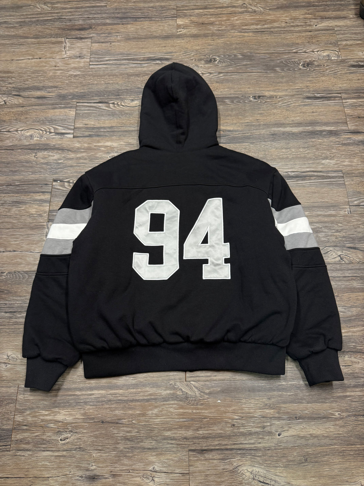 SUPREME VARSITY LOGO LETTER HOODIE (L)