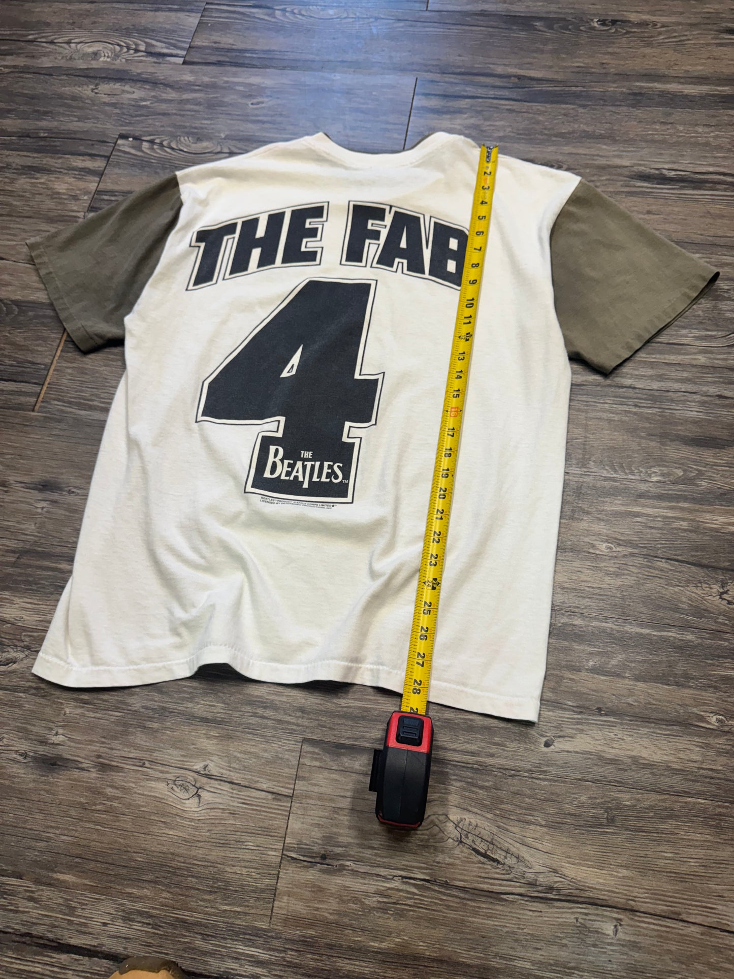 THE BEATLES 90s 2TONE ‘THE FAB FOUR’ T-SHIRT (L)