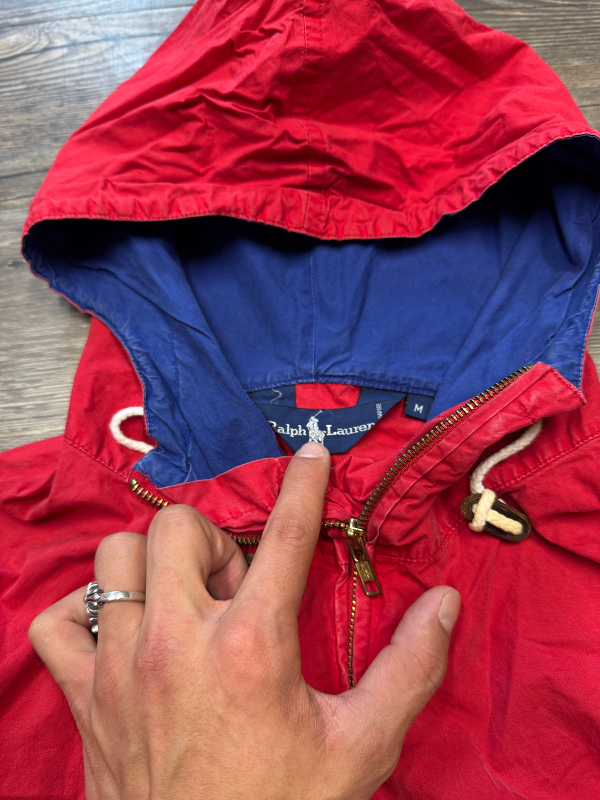 POLO RALPH LAUREN 80’s ANORAK COLORBLOCK JACKET (M)