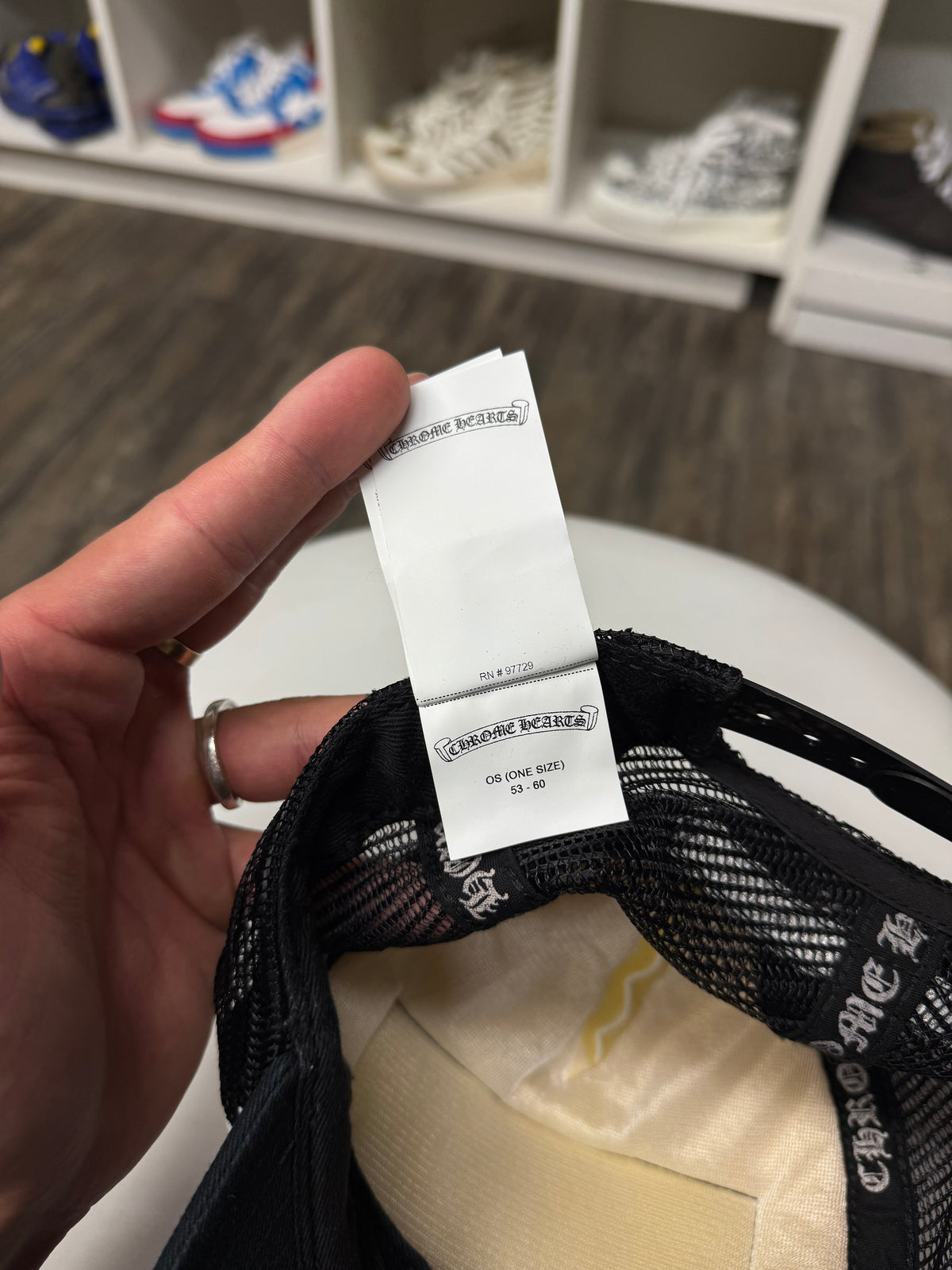 CHROME HEARTS CHOMPER TRUCKER HAT (OS)
