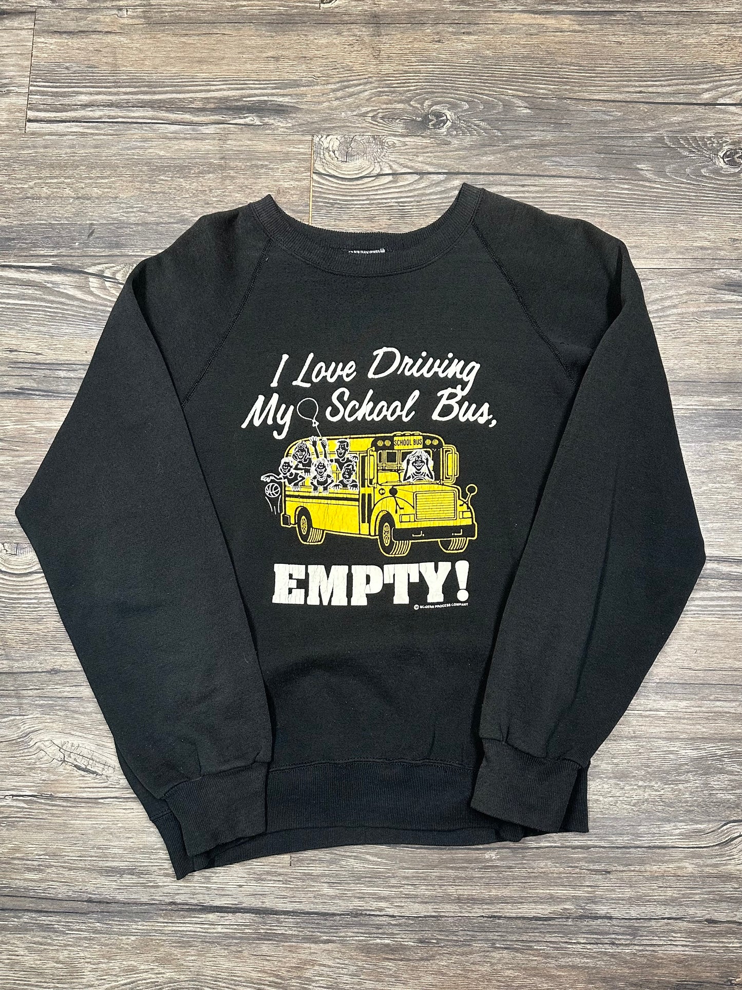 VINTAGE I LOVE MY SCHOOL BUS CREWNECK (MEDIUM)