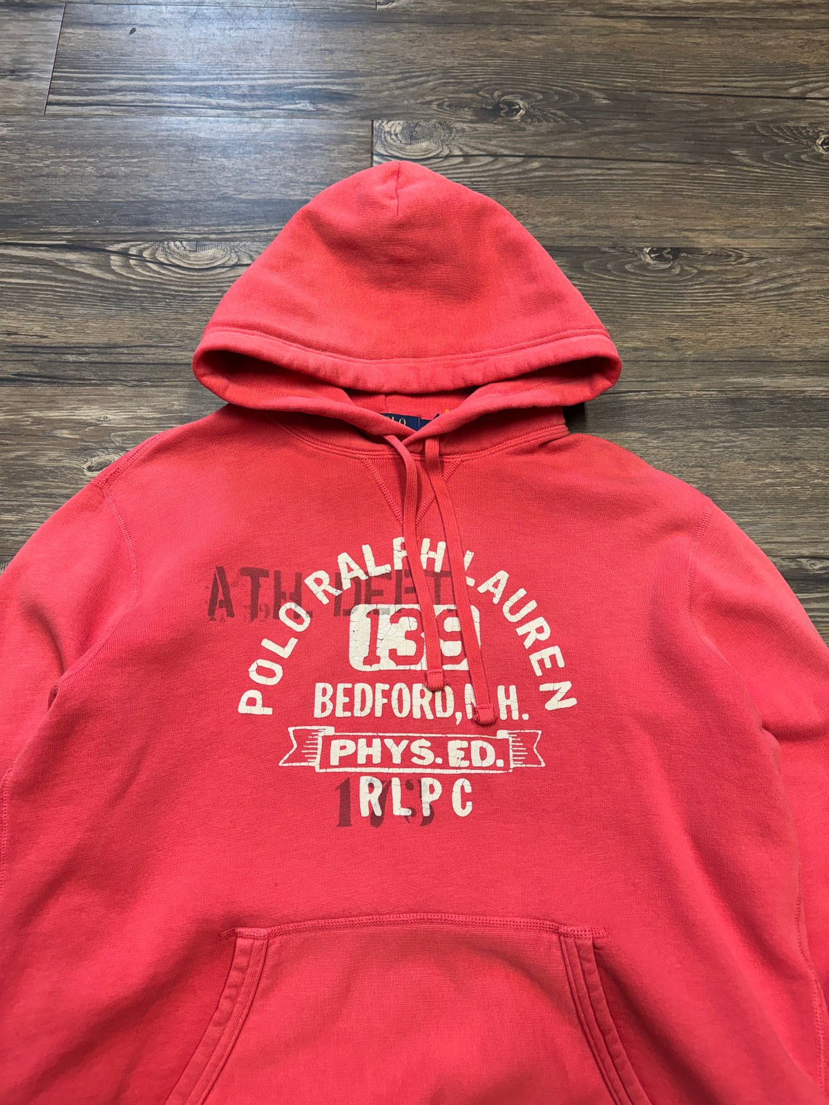 POLO RALPH LAUREN SALMON BEDFORD PHYS. ED HOODIE (M)
