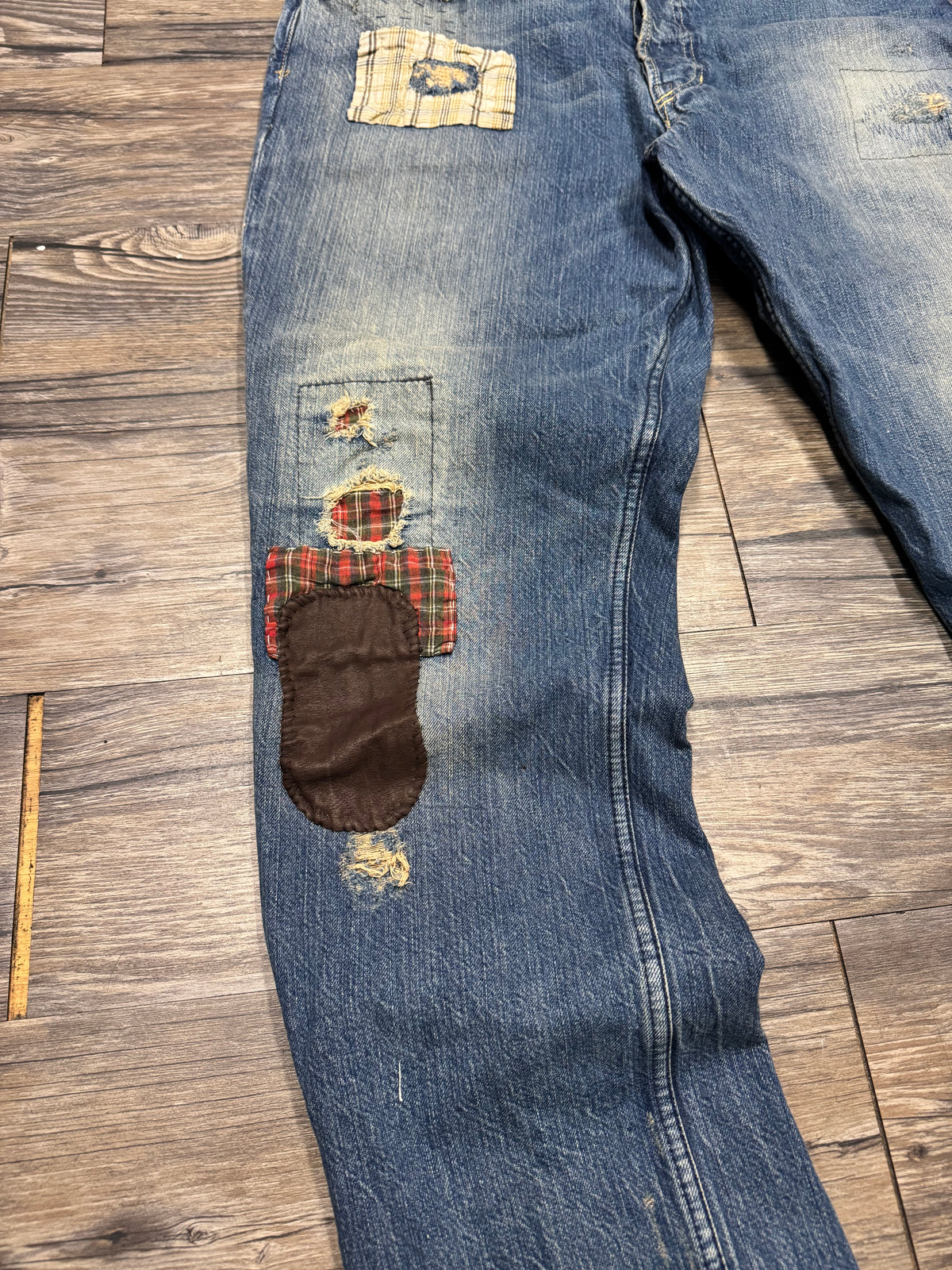 POLO RALPH LAUREN PATCH WORK JEANS (36)