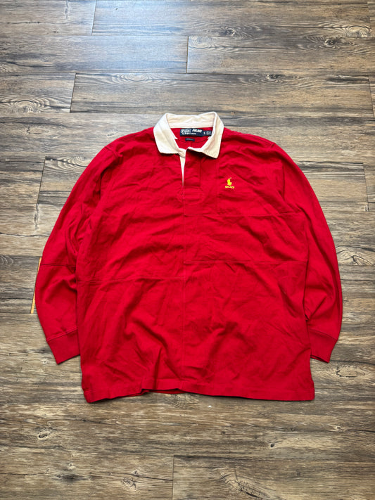 POLO RALPH LAUREN X PALACE RUGBY LONG SLEEVE POLO (XL)