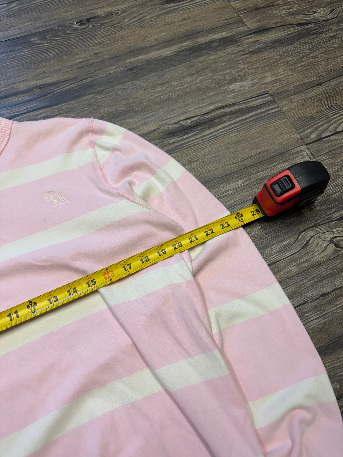 ABERCROMBIE & FITCH STRIPED LONG SLEEVE PULLOVER (XXL)