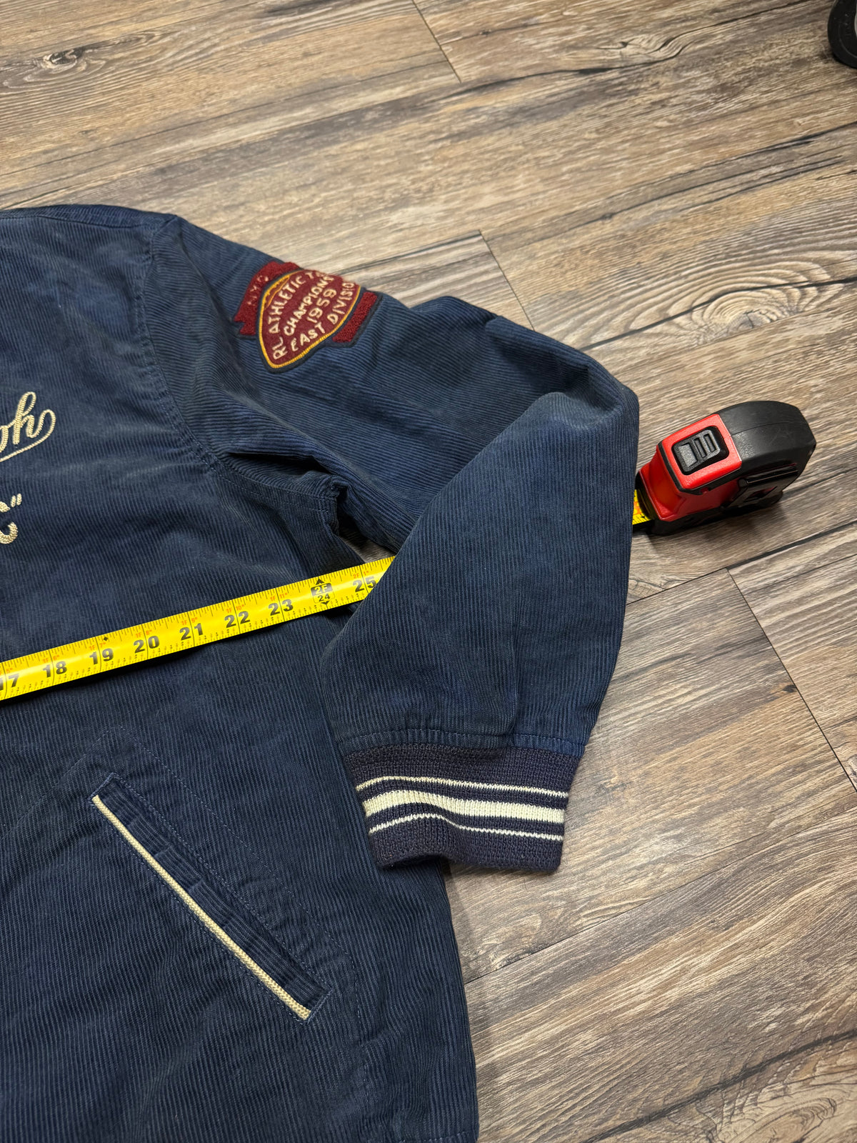 POLO RALPH LAUREN CORDUROY SPARTANS RLPC VARSITY JACKET (XXL)