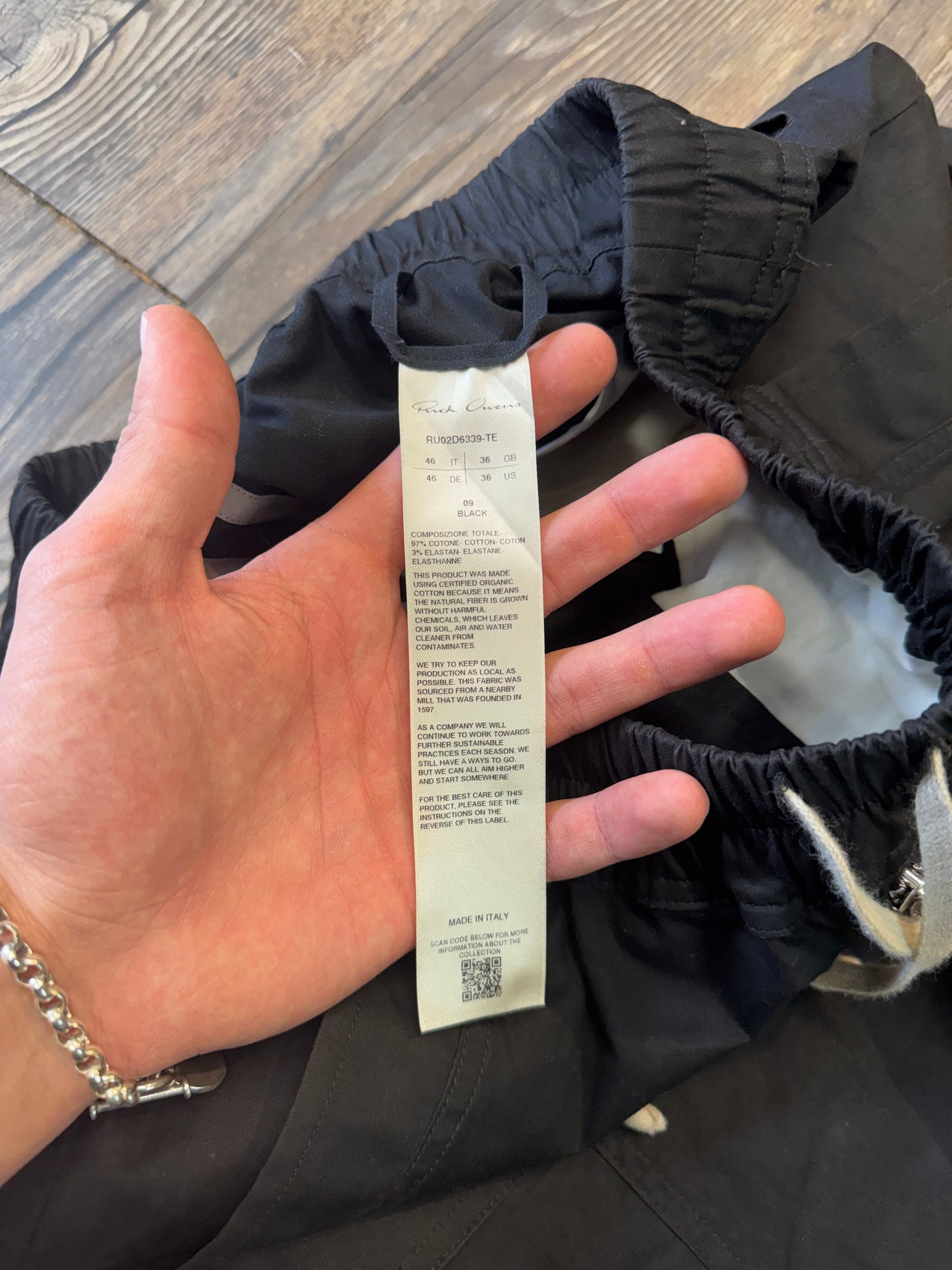RICK OWENS CARGOBELAS WIDE LEG PANTS (32)