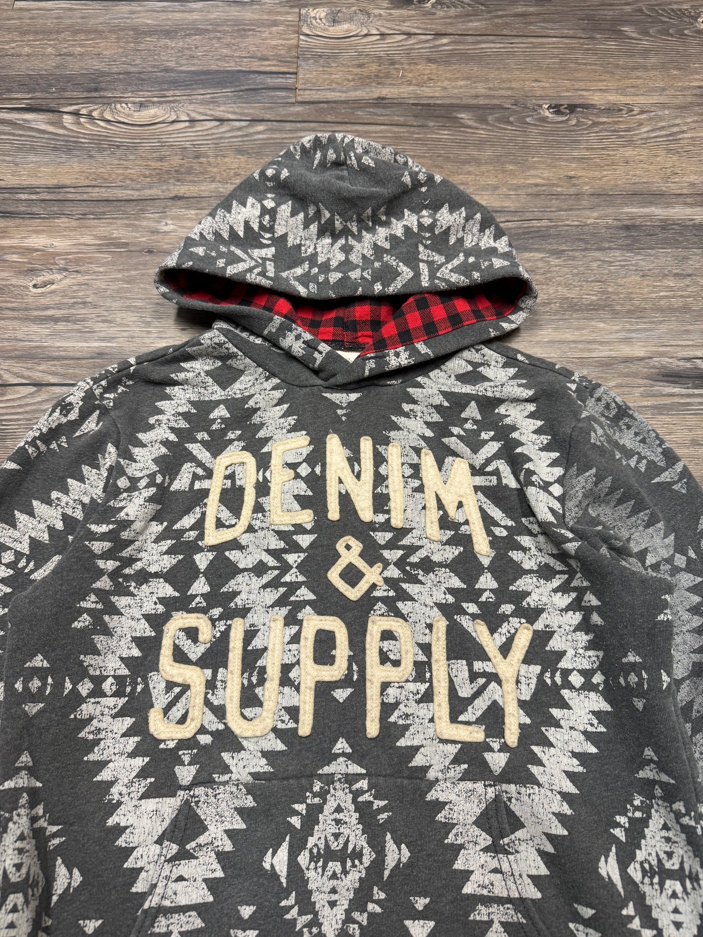 POLO RALPH LAUREN DENIM & SUPPLY AZTEC HOODIE (XS)