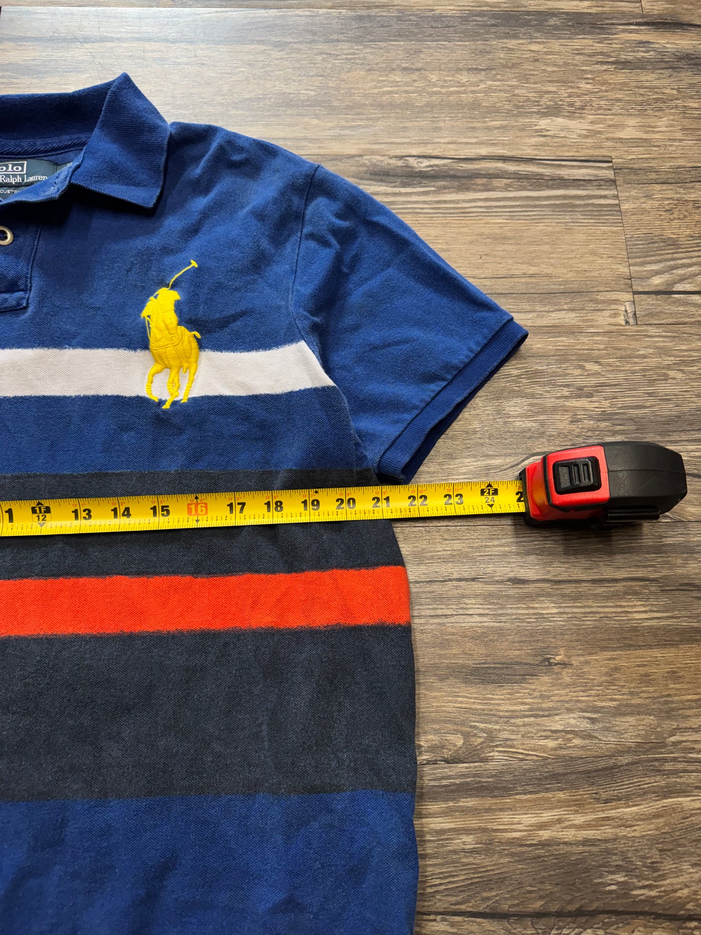 POLO RALPH LAUREN MULTI-STRIPE BIG PONY POLO (XL)
