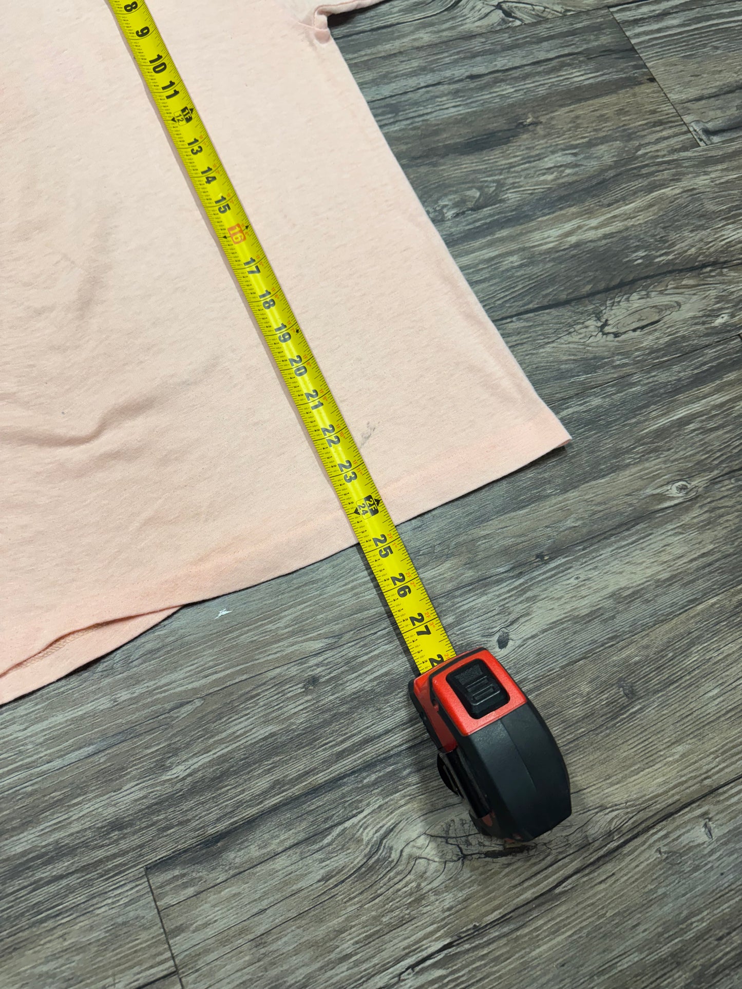 ATLANTA PUFF PRINT THIN 90’s SALMON T-SHIRT (L)